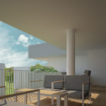 render terrazza di design